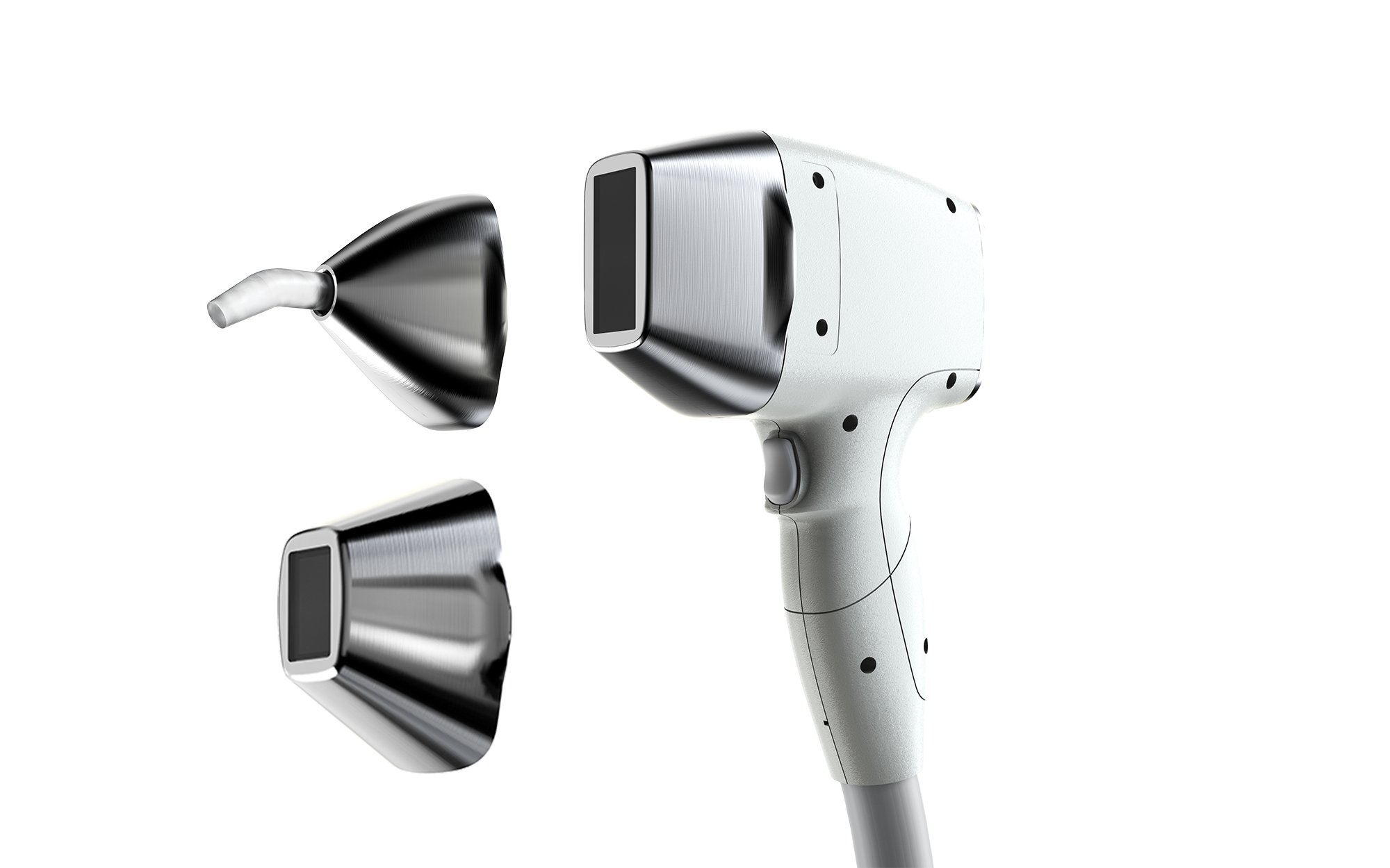 Poignée laser diode premium blanche