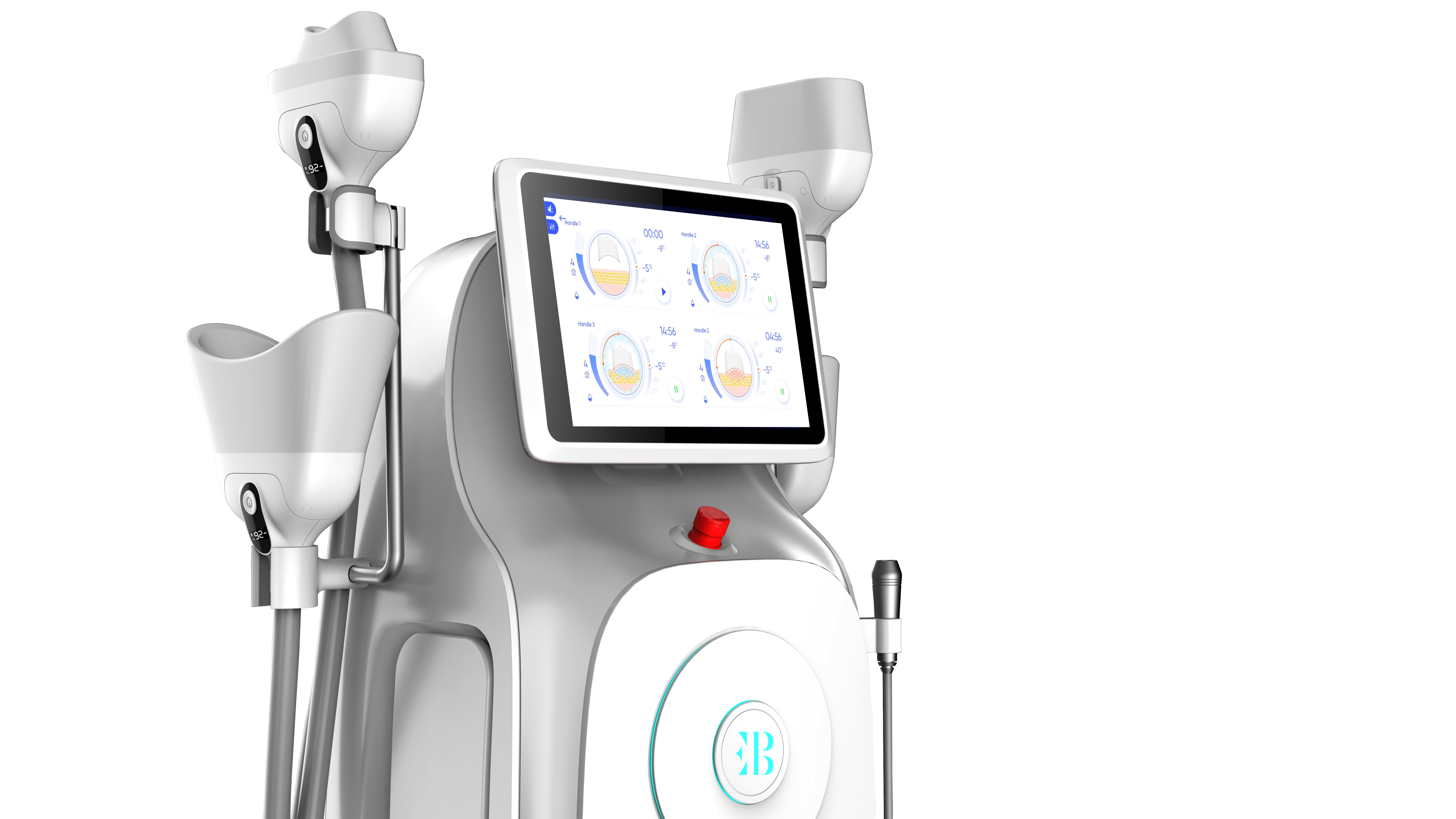 Interface de la machine Cryolipolyse 360° à 4 bras