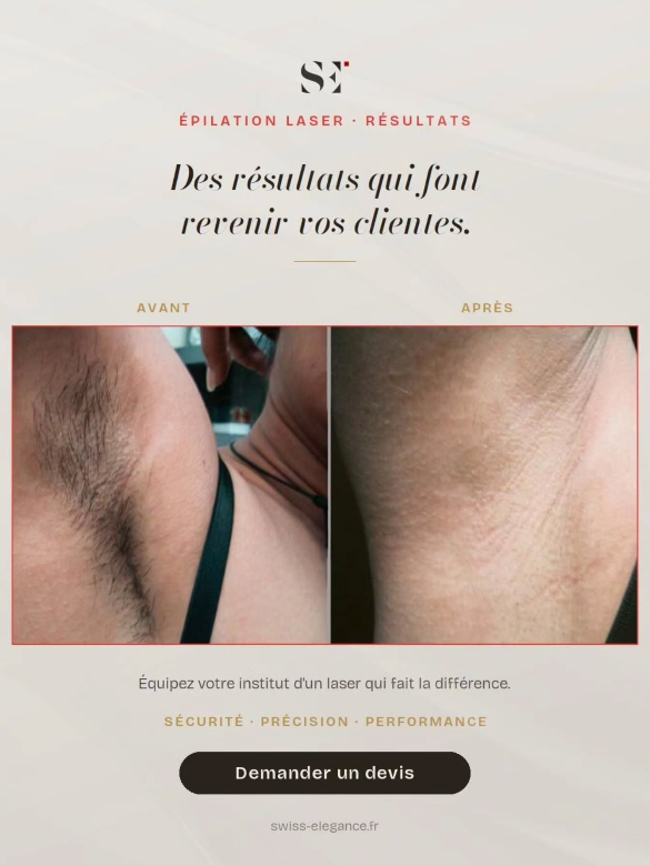 Avant / après épilation laser : des résultats qui font revenir vos clientes